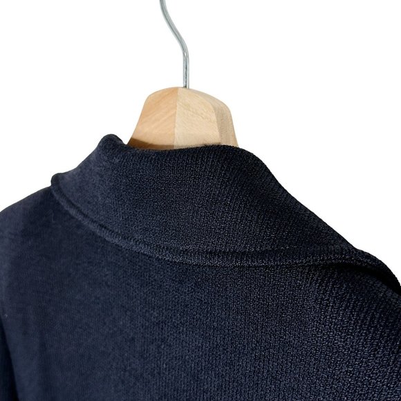 St. John Collection Santana Knit Women's 8 Black Jacket Vintage Four Button - Picture 14 of 16